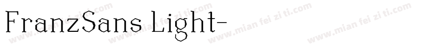 FranzSans Light字体转换